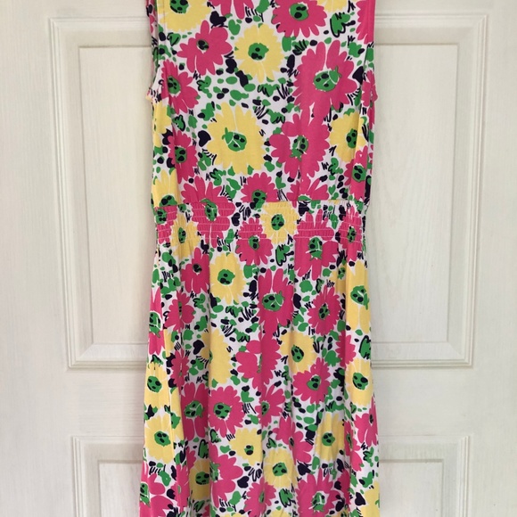 LILLY PULITZER Floral Dress Cotton Ladybug - Picture 2 of 4